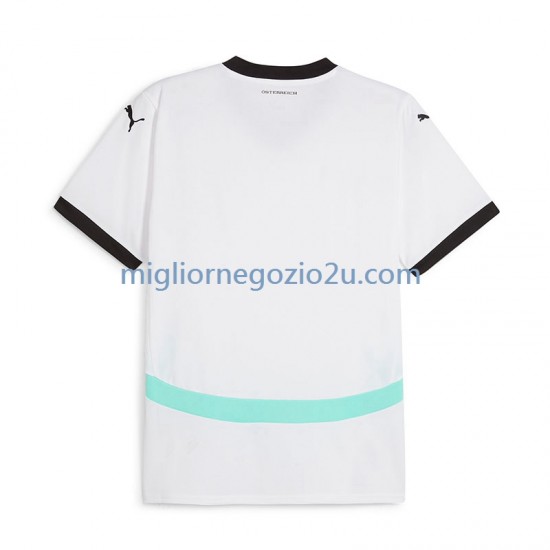 Maglia Austria Uomo Trasferta Divisa Euro 2024 Manica Corta