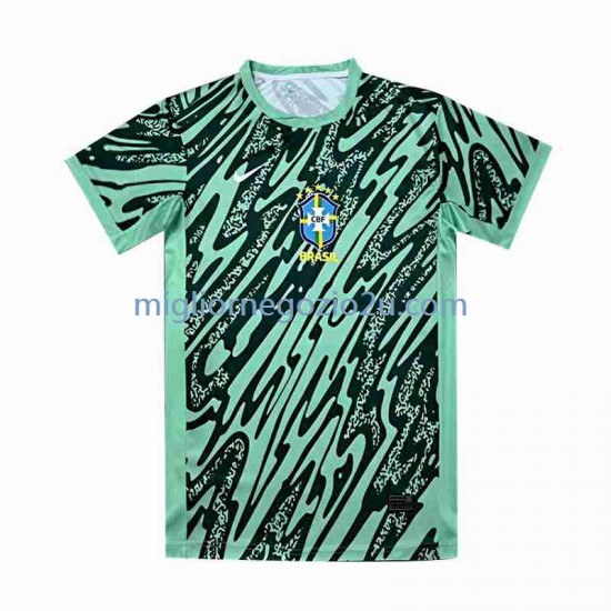 Maglia Brasile Portiere Uomo Terza Divisa 2024 Manica Corta