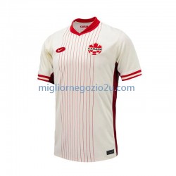 Maglia Canada Uomo Trasferta Divisa 2024 Manica Corta