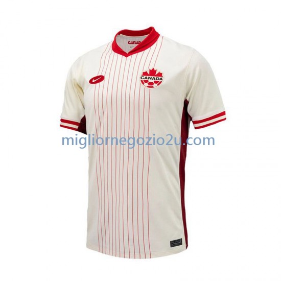 Maglia Canada Uomo Trasferta Divisa 2024 Manica Corta