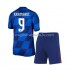 Maglia Croazia Andrej Kramaric 9 Bambino Trasferta Divisa Euro 2024 Manica Corta