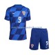 Maglia Croazia Andrej Kramaric 9 Bambino Trasferta Divisa Euro 2024 Manica Corta