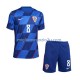 Maglia Croazia Mateo Kovacic 8 Bambino Trasferta Divisa Euro 2024 Manica Corta