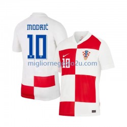 Maglia Croazia Modrić 10 Uomo Casa Divisa Euro 2024 Manica Corta
