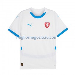 Maglia Repubblica Ceca Uomo Trasferta Divisa Euro 2024 Manica Corta