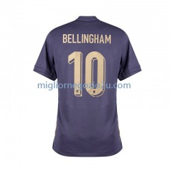 Maglia Inghilterra Jude Bellingham 10 Uomo Trasferta Divisa Euro 2024 Manica Corta