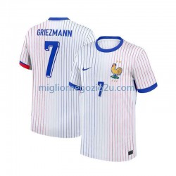 Maglia Francia Antoine Griezmann 7 Uomo Trasferta Divisa Euro 2024 Manica Corta