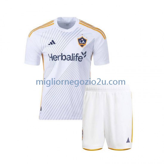 Maglia Los Angeles Galaxy Bambino Casa Divisa 2024 Manica Corta