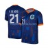 Maglia Paesi Bassi Frenkie de Jong 21 Uomo Trasferta Divisa Euro 2024 Manica Corta