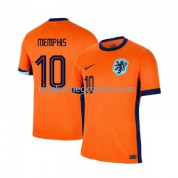 Maglia Paesi Bassi Memphis Depay 10 Uomo Casa Divisa Euro 2024 Manica Corta