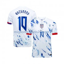 Maglia Norvegia Martin Odegaard 10 Uomo Trasferta Divisa 2024 Manica Corta