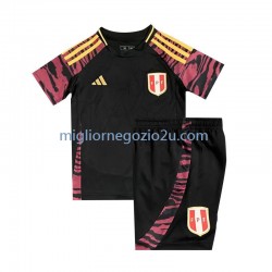 Maglia Perù Bambino Trasferta Divisa 2024 Manica Corta