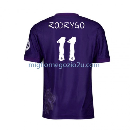 Maglia Real Madrid RODRYGO 11 Y-3 Uomo Quarta Divisa 2023-2024 Manica Corta