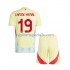 Maglia Spagna Lamine Yamal 19 Bambino Trasferta Divisa Euro 2024 Manica Corta