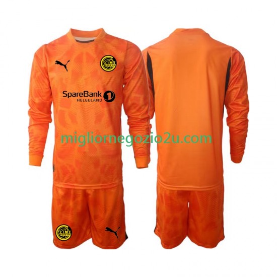 Maglia FK Bodø/Glimt Portiere Bambino Trasferta Divisa 2025 Manica Lunga
