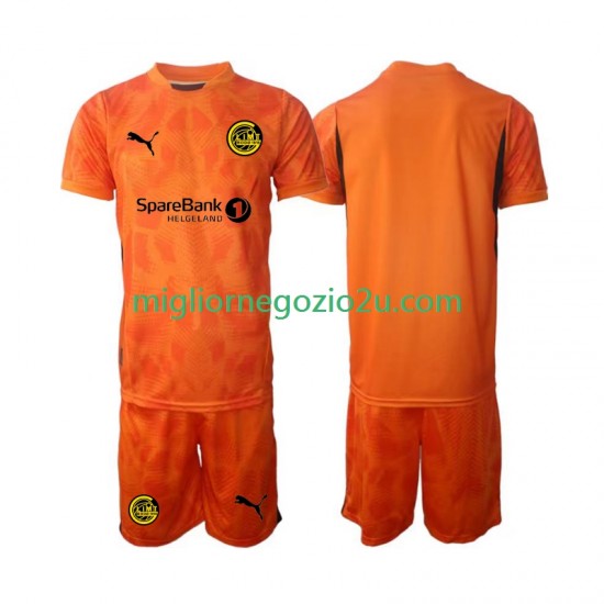 Maglia FK Bodø/Glimt Portiere Bambino Trasferta Divisa 2025 Manica Corta