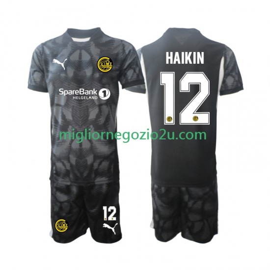Maglia FK Bodø/Glimt Nikita Haikin 12 Portiere Bambino Casa Divisa 2025 Manica Corta