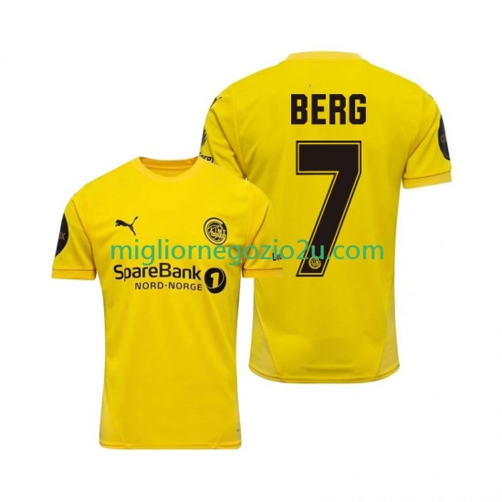 Maglia FK Bodø/Glimt Patrick Berg 7 Uomo Casa Divisa 2025 Manica Corta