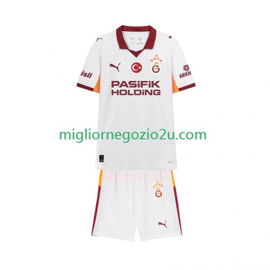 Maglia Galatasaray Bambino Trasferta Divisa 2025-2026 Manica Corta
