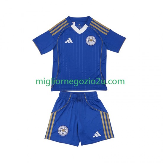 Maglia Leicester City Bambino Casa Divisa 2025-2026 Manica Corta