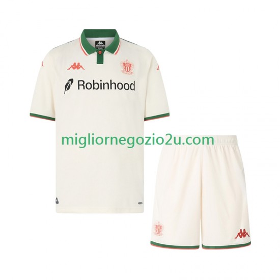 Maglia OGC Nice Bambino Trasferta Divisa 2025-2026 Manica Corta