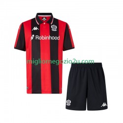 Maglia OGC Nice Bambino Casa Divisa 2025-2026 Manica Corta