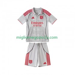 Maglia Olympique Lyonnais Bambino Terza Divisa 2025-2026 Manica Corta