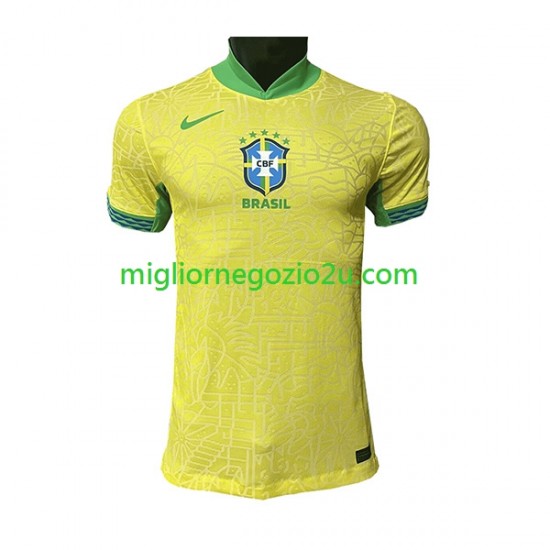 Maglia Brasile Uomo Casa Divisa 2023-2024 Manica Corta