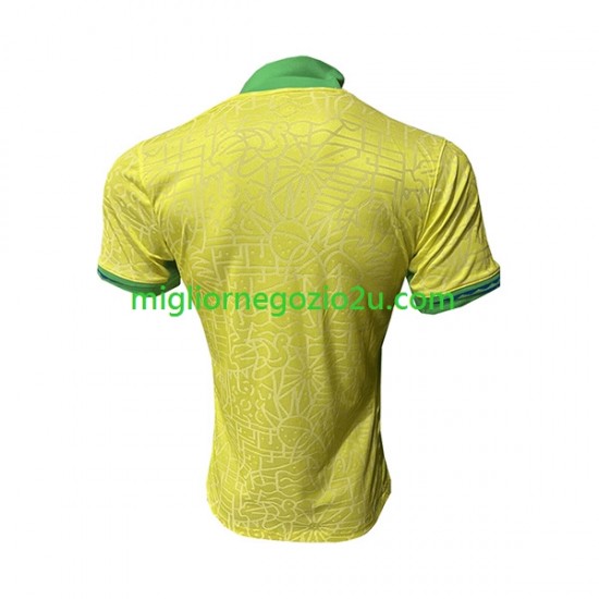 Maglia Brasile Uomo Casa Divisa 2023-2024 Manica Corta
