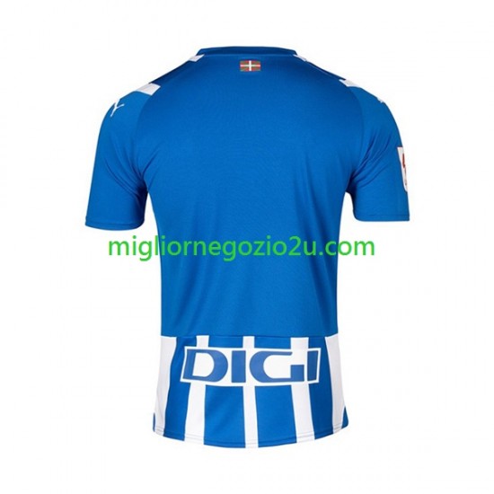 Maglia Deportivo Alaves Uomo Casa Divisa 2023-2024 Manica Corta
