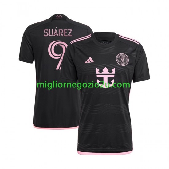 Maglia Inter Miami Suárez Luis 9 Uomo Trasferta Divisa 2024 Manica Corta