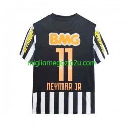 Maglia Santos FC Neymar JR 11 -2012 Retro Uomo Trasferta Divisa 2011 Manica Corta