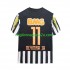 Maglia Santos FC Neymar JR 11 -2012 Retro Uomo Trasferta Divisa 2011 Manica Corta