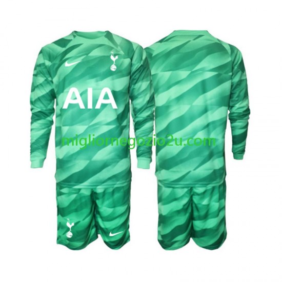 Maglia Tottenham Hotspur Portiere Bambino Terza Divisa 2023-2024 Manica Lunga