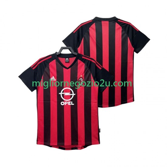 Maglia AC Milan 2003 Retro Uomo Casa Divisa 2002 Manica Corta