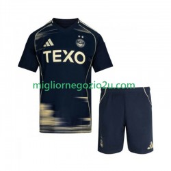 Maglia Aberdeen Bambino Trasferta Divisa 2025-2026 Manica Corta