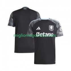 Maglia Aston Villa Uomo Trasferta Divisa 2025-2026 Manica Corta