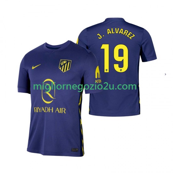Maglia Atlético Madrid Julian Alvarez 19 Uomo Trasferta Divisa 2025-2026 Manica Corta