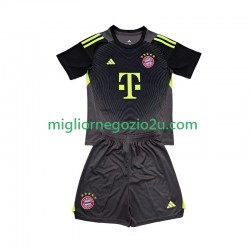 Maglia FC Bayern München Portiere Bambino Terza Divisa 2025-2026 Manica Corta