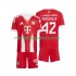 Maglia FC Bayern München Jamal Musiala 42 Bambino Casa Divisa 2025-2026 Manica Corta