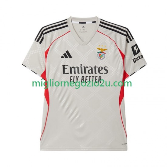 Maglia Benfica Uomo Trasferta Divisa 2025-2026 Manica Corta