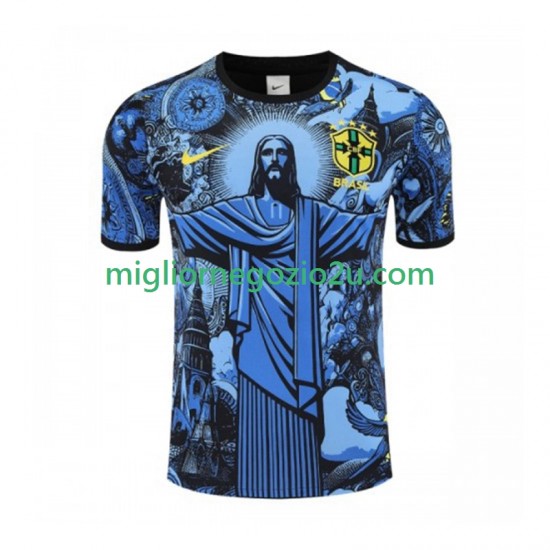 Maglia Brasile Jesus Uomo Casa Divisa 2024-2025 Manica Corta