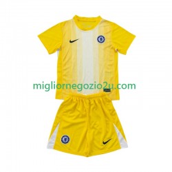 Maglia Chelsea Portiere Bambino Terza Divisa 2025-2026 Manica Corta