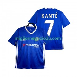 Maglia Chelsea KANTE 7 2016-2017 Retro Uomo Casa Divisa Manica Corta