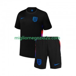 Maglia Inghilterra Bambino Trasferta Divisa 2025 Manica Corta