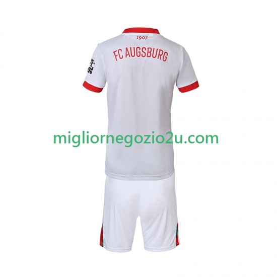 Maglia FC Augsburg Bambino Casa Divisa 2025-2026 Manica Corta
