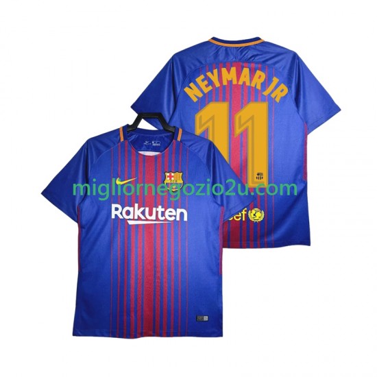 Maglia FC Barcelona Neymar JR 11 2017-2018 Retro Uomo Casa Divisa Manica Corta