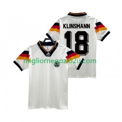 Maglia Germania KLINSMANN 18 1992 Retro Uomo Casa Divisa Manica Corta