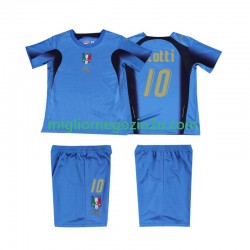Maglia Italia TOTTI 10 Retro Bambino Casa Divisa 2006 Manica Corta