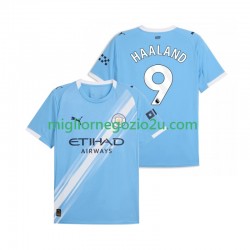 Maglia Manchester City Erling Haaland 9 Uomo Casa Divisa 2025-2026 Manica Corta